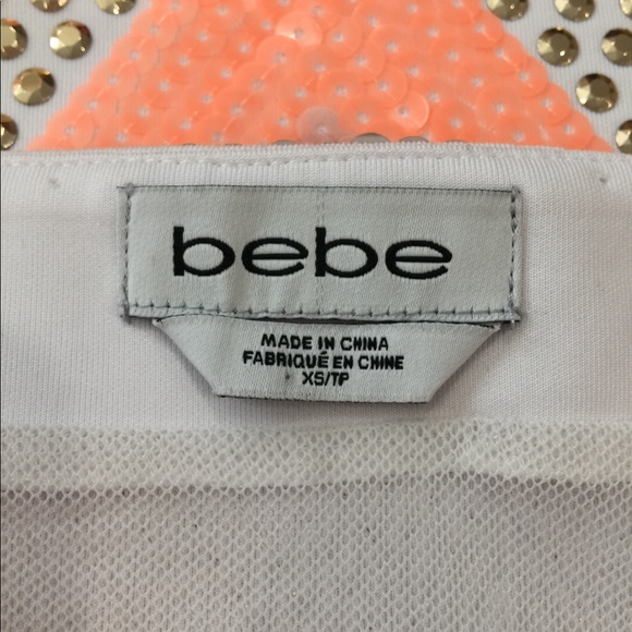 BeBe Sequin Mini Skirt Size XS NWOT - Picture 5 of 7